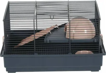 Zolux Indoor 2 klec na myš s výbavou 40 x 26 x 22 cm lososová/šedá
