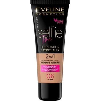 Make-up EVELINE COSMETICS Selfie Time make-up a korektor 2v1 30 ml 06 Honey
