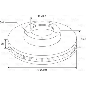 Brzdový kotouč Valeo 197815