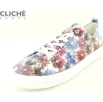 Dámská móda Květované dámské tenisky, fialové, D0900-91, vel 42, 43, 44 42