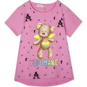 Dívčí triko - KUGO HC0727, světle růžová Barva: Růžová, Velikost: 98