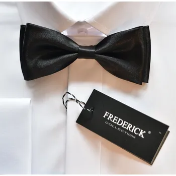 Pánský motýlek M1 - vzor 1 - ČERNÝ - LESKLÝ