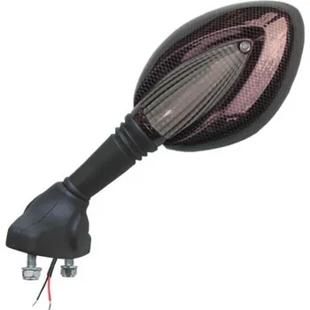 Zrcátko pro motocykl Zpětné zrcátko SMATNORD UNI ELEGANT 3242401A levá/pravá karbonový