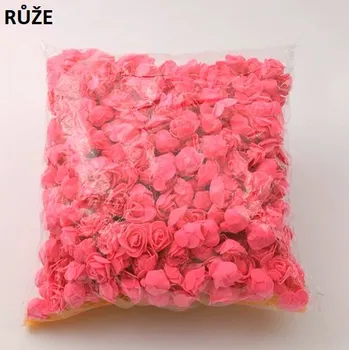 umělá květina 500 ks pěnových mini (3 cm) květů růží Barva: barva růže