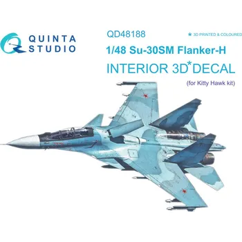 Plastikový model Quinta studio 1/48 Su-30SM 3D-Print&col.Interior (KITTYH)