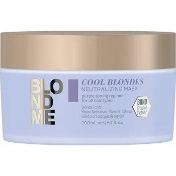 Vlasová regenerace Schwarzkopf Professional BlondMe Cool Blondes maska na vlasy 200 ml