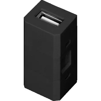 vypínač a zásuvka USB zásuvka do desky stolu Orno černá