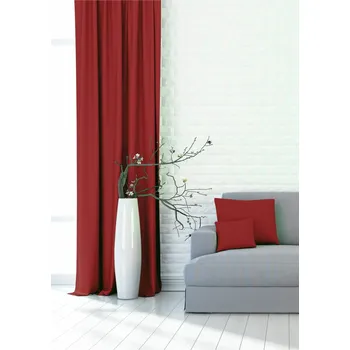 Zatemňovací dekorační závěs nebo látka, Blackout UNI 135, bordová