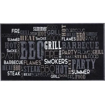 Rohožka Pratelný koberec do kuchyně FLOMA BBQ (Cfl-S1) - délka 67 cm, šířka 120 cm, výška 0,5 cm