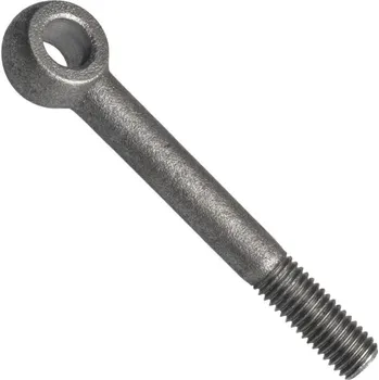 Šroub Din 444, šroub otočný s okem, typ b, ocel 4.6, zinek bílý, m10x100 mm