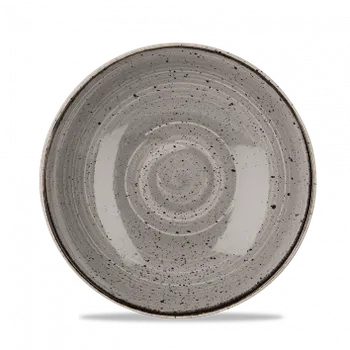 Talíř Churchill 1795 CHURCHILL Stonecast - Peppercorn grey 24,8 cm Mísa coupe, ručně zdobená