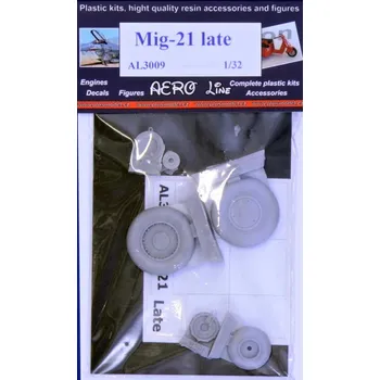 Plastikový model Plusmodel 1/32 MiG-21 late - wheels