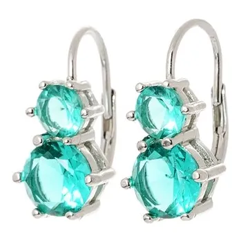 Náušnice Dámské stříbrné naušnice se zirkony STNAU1095F