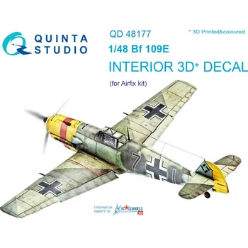 Plastikový model 1/48 Bf 109E 3D-Print&col.Interior (AIRFIX)