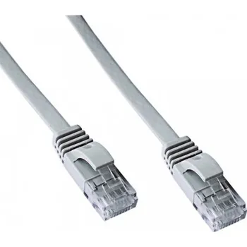 Stolní počítač DATACOM Patch cord UTP CAT6 2m šedý FLAT plochý, 1442