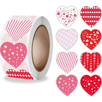 samolepka 500 ks samolepek do diáře - Srdíčka