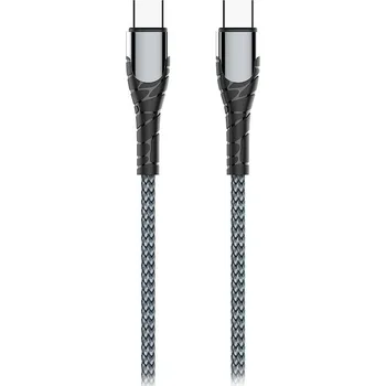 Datový kabel Colorway Datový Kabel USB-C/ USB-C/ 3A/ Fast Charging 65W/ 2m/ Šedivý
