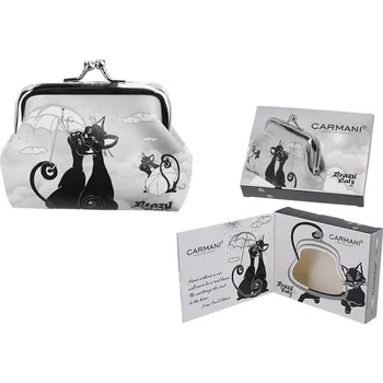 Kosmetická taška Portmonka CARMANI Kočky pod deštníkem (Malá peněženka s kočkami, dárky kočky)