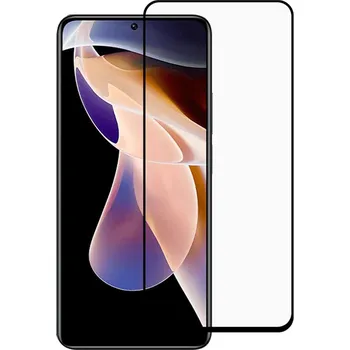 3x Picasee 3D tvrzené sklo s rámečkem pro Xiaomi Redmi Note 11 - černé - 2+1 zdarma