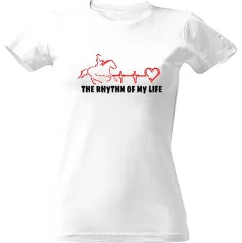 Dámské tričko Tričko s potiskem The rhythm of my life - western dámské dámské