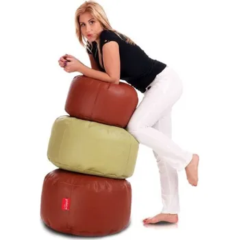 Sedací pytel Sedací vak Classic S světlehnědý 75L ekokůže-TiaHome