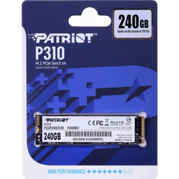 Pevný disk PATRIOT P310/240GB/SSD/M.2 NVMe/3R