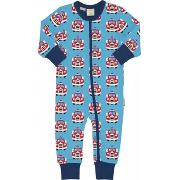 Kojenecký overall Dětský overal dlouhý Hasičské auto Maxomorra Velikost: 50/56