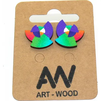 Náušnice art-wood.cz Náušnice - abstraktní geometrické tvary