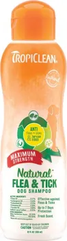 Antiparazitikum pro psa TropiClean Natural Flea & Tick Maximum Strength Dog Shampoo 355 ml