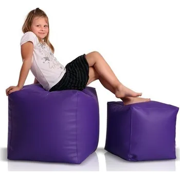Sedací pytel Sedací vak taburetka velká fialová TiaHome
