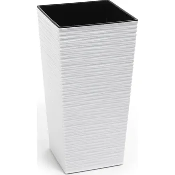 Květináč Lamela Finezia Dluto 19 cm bílý