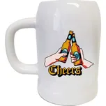 Korbel na pivo - matné sklo s potiskem Na zdraví půllitr Cheers