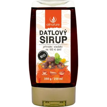Přisada na vaření a pečení Allnature Datlový sirup BIO 250 ml