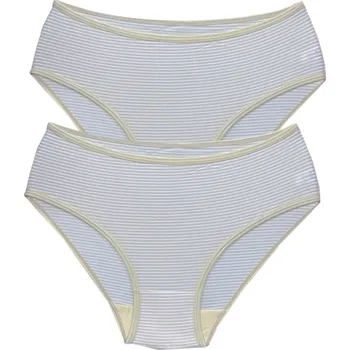 Kalhotky PeSaiL Dámské bavlněné kalhotky Pasail - Basic (Balení/2 ks) Barva: Žlutá, Velikost: L