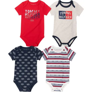 Kojenecké oblečení Tommy Hilfiger bodýčka pro chlapečka, miminko Denny 4 kusy 0 - 3 m