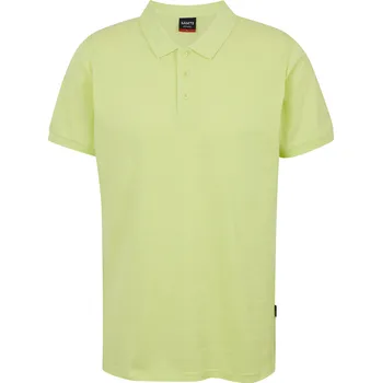 Pánské triko s límečkem SAM 73 HENRY MT 788 SVĚTLE ZELENOŽLUTÁ S