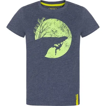 Chlapecké tričko Chlapecké triko - LOAP Boobo, modrý melír Barva: Modrá, Velikost: 110-116