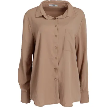 Dámská košile Košile Lara L101 barva: hnědá-camel, velikost: M