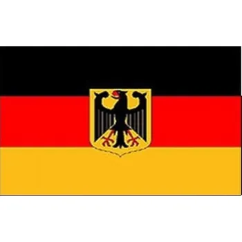 Vlajka Německo se znakem 30 x 45 cm na tyčce