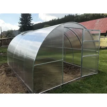 Skleník M.A.T. Skleník zahradní GULLIVER 4x3 m oblouk, polykarbonát 4mm