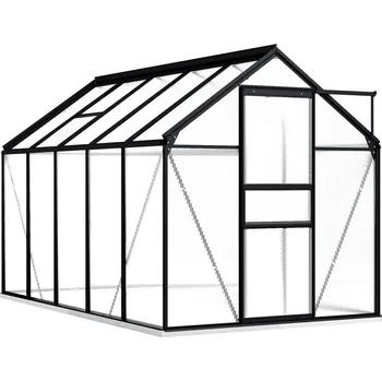 Skleník vidaXL 48217 1,9 x 3,1 m PC 4 mm antracit