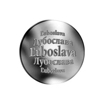 Slovenská jména - Ľuboslava - stříbrná medaile