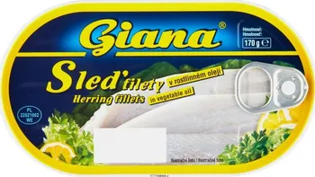 Giana Sleď filety v rostlinném oleji 170 g