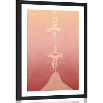 Plakát Dovido Plakát s paspartou tanec baletky