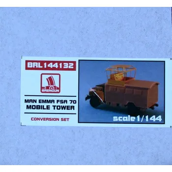 Plastikový model Brengun 1/144 MAN EMMA FSA 70 Mobile Tower Conv.set