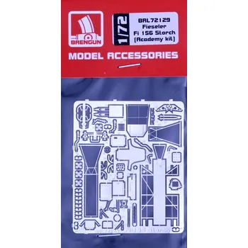Plastikový model Brengun 1/72 Fieseler Fi 156 Storch - detail PE set (ACAD)
