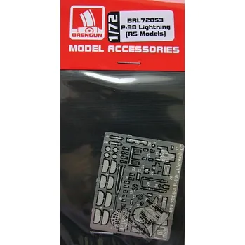 Plastikový model Brengun 1/72 P-38 Lightning - PE set (RSMOD)