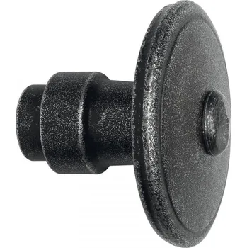 Stavební výplň Dveřní kovaná koule ø 60 mm, pozink černý pasivovaný | Dveře a&nbsp;dveřní příslušenství Dveřní kování, dveřní příslušenství Interiérové kování Dveřní kování tepané železo