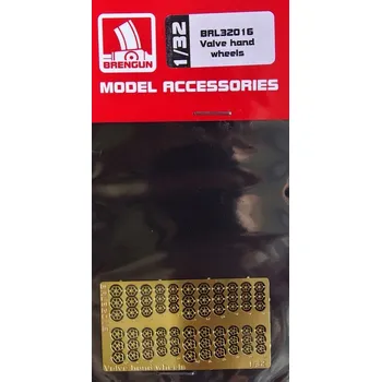 Plastikový model Brengun 1/32 Valve hand wheels (PE set)