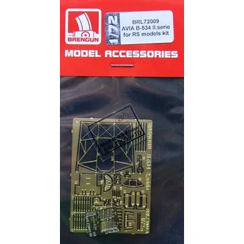 Plastikový model Brengun 1/72 PE set for AVIA B-534 II.serie (RSMOD)